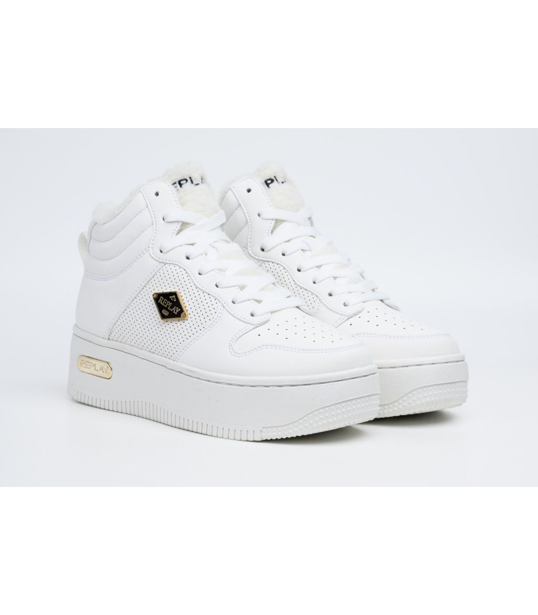 ムートンミッドカットスニーカー 詳細画像 ホワイト 3